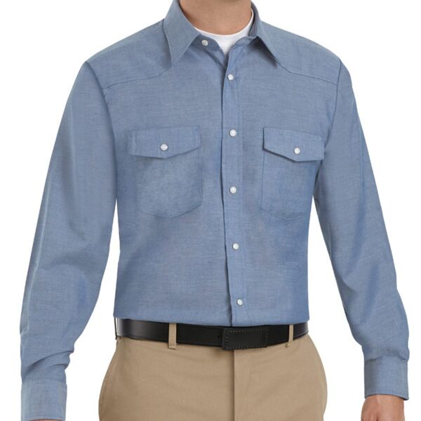 Men's Tall Deluxe Western Style Long Sleeve Shirt Thumbnail