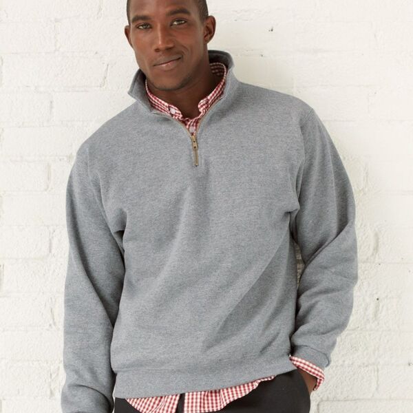 Super Sweats NuBlend® Quarter-Zip Cadet Collar Sweatshirt Thumbnail